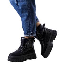 Czarne ocieplane śniegowce Ozero