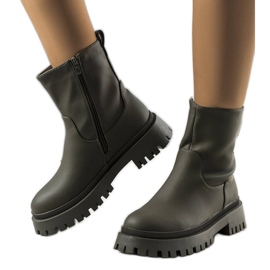 Zielone ocieplane botki Basil