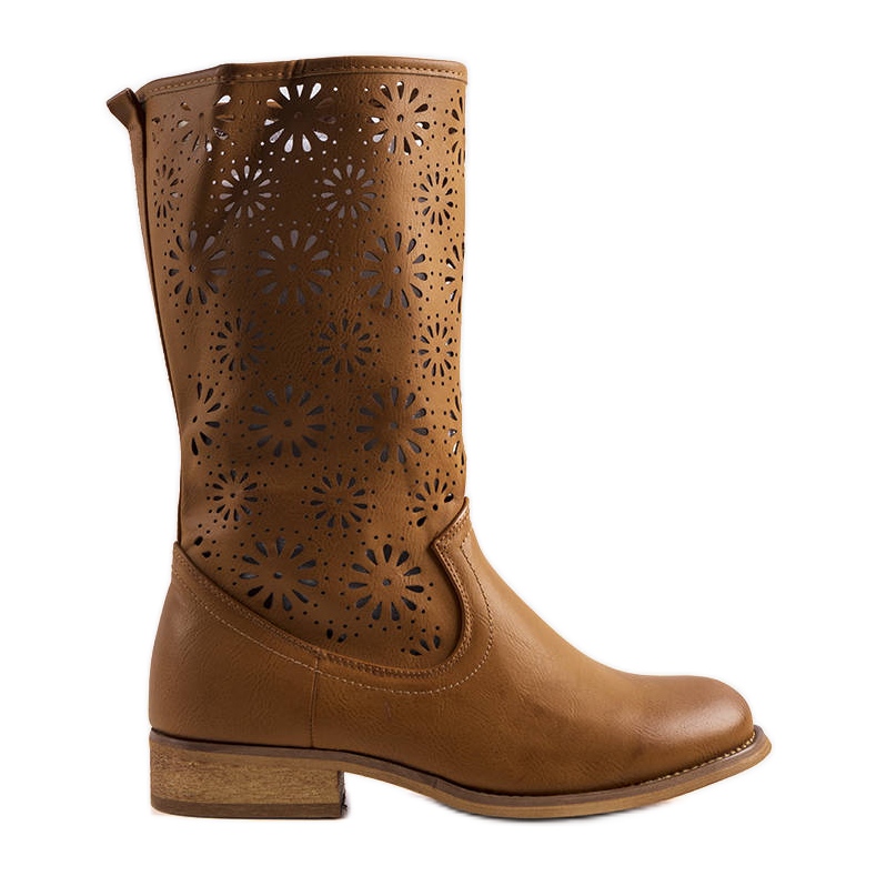 PA1 Brązowe botki dziecięce Bitsis