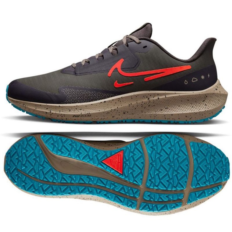 Buty do biegania Nike Air Zoom Pegasus M DO7625 200 wielokolorowe szare
