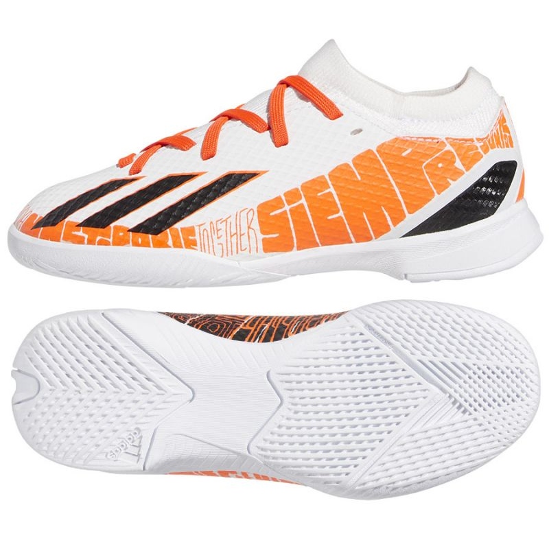 Buty piłkarskie adidas X Speedportal.3 Messi In Jr GW8393 wielokolorowe pomarańcze i czerwienie