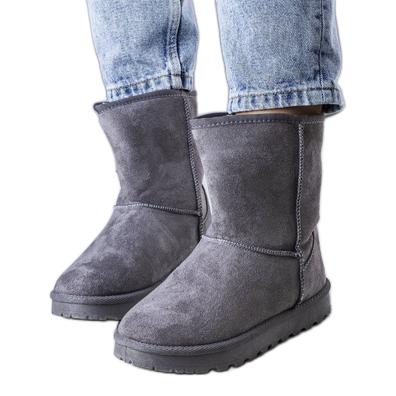 Szare śniegowce ocieplane Hank