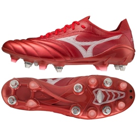 Buty piłkarskie Mizuno Morelia Neo Iii ß Elite Mix M P1GC229160 czerwone pomarańcze i czerwienie
