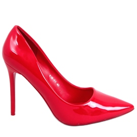 PA1 Szpilki damskie lakierowane Rutina Red czerwone