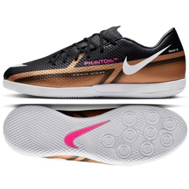 Buty piłkarskie Nike Phantom GT2 Qatar Academy Ic M DR5963 810 black/gold czarne
