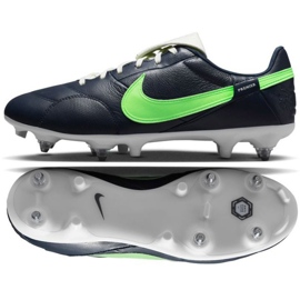 Buty piłkarskie Nike Premier Iii SG-Pro Ac M AT5890 431 granatowe zielone