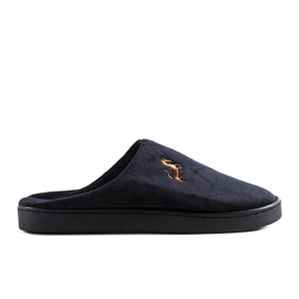 Czarne kapcie męskie Presse