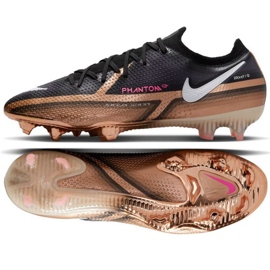 Buty piłkarskie Nike Phantom GT2 Elite Qatar Fg M DR5954 810 brązowy, czarny beże i brązy