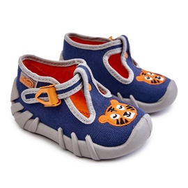 BEFADO S.A. Buty Papcie Befado Tygrys 110P462 Granatowe