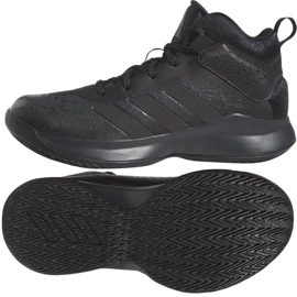 Buty do koszykówki adidas Cross Em Up 5 K Wide GX4694 czarne czarne