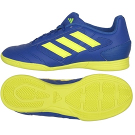 Buty piłkarskie adidas Super Sala In Jr GZ2562 niebieskie niebieskie