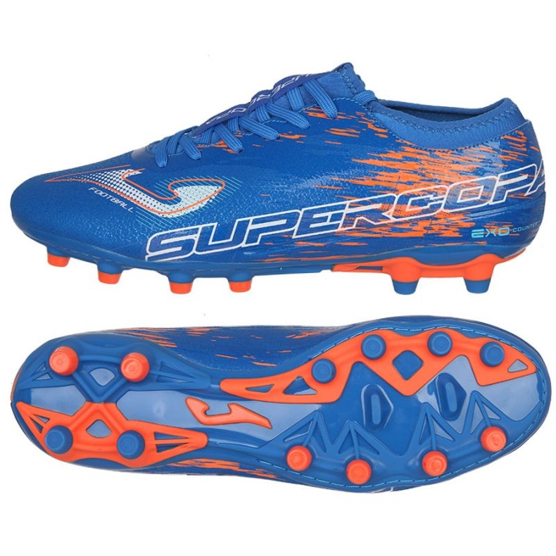 Buty piłkarskie Joma Super Copa 2304 Fg M SUPS2304FG niebieskie niebieskie