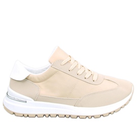 BM Buty sportowe damskie Barks Beige beżowy