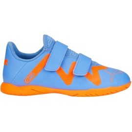 Buty piłkarskie Puma Future Play It V Jr 107206 01 niebieskie niebieskie
