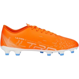 Buty piłkarskie Puma Ultra Play FG/AG 107224 01 pomarańczowe pomarańcze i czerwienie