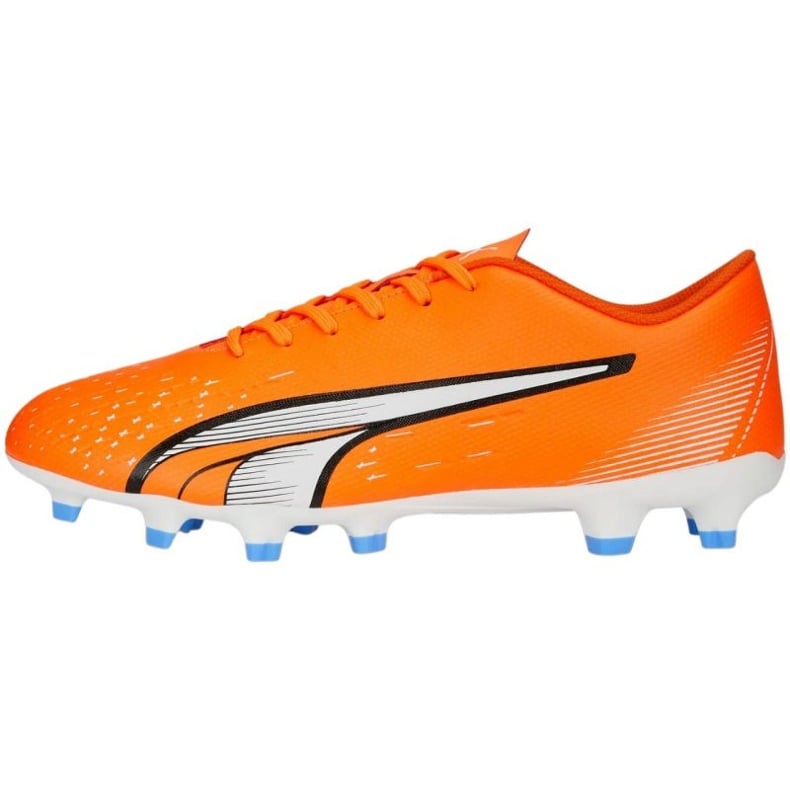 Buty piłkarskie Puma Ultra Play FG/AG M 107224 01 pomarańczowe pomarańcze i czerwienie