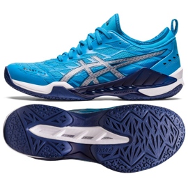 Buty do piłki ręcznej Asics Blast Ff 3 M 1071A076 400 niebieskie niebieskie