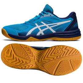 Buty do siatkówki Asics Upcourt 5 M 1071A086 402 niebieskie niebieskie