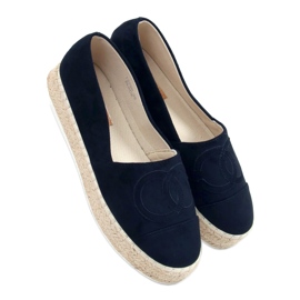 BM Espadryle chanelki Wela Black czarne