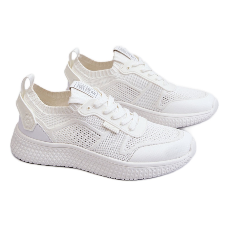 Damskie Wygodne Sneakersy Memory Foam System Big Star LL274415 Białe
