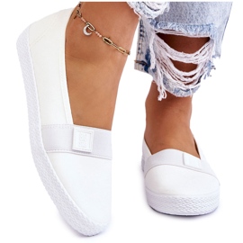 Damskie Wsuwane Tenisówki Big Star LL274201 Białe