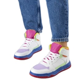 Kolorowe sneakersy za kostkę Elizabeth wielokolorowe