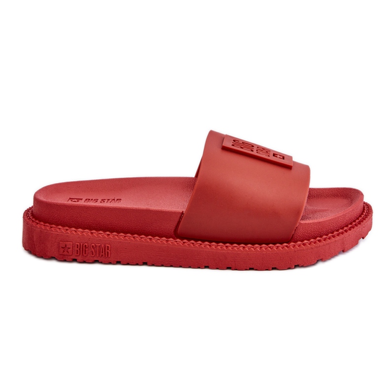 Damskie Klapki Big Star LL274430 Czerwone