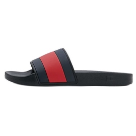 Klapki Tommy Hilfiger Rubber ht Flag Pool  FM0FM04263BDS niebieskie