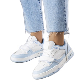 Niebieskie sneakersy damskie Kadie białe