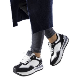 BM Czarne sneakersy na platformie Genevieve