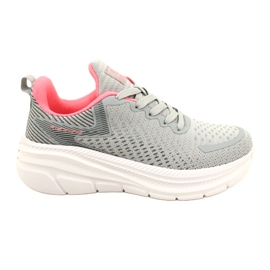 Buty sportowe damskie McBraun 23SP38-5335 Grey-Peach szare