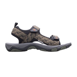 Sandały męskie trekkingowe BERGSON Benue Hiking BRG00127 olive zielone