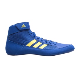 Buty zapaśnicze adidas hvc FV2473 niebieskie