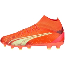 Buty piłkarskie Puma Ultra Pro FG/AG M 106931 03 pomarańczowe pomarańcze i czerwienie