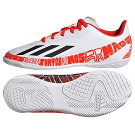 Buty piłkarskie adidas X Speedportal.4 Messi In Jr GW8400 białe białe