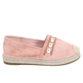 BM Espadryle z muszelkami Ocean Pink różowe