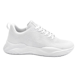 Męskie Sneakersy Memory Foam Big Star LL174247 Białe
