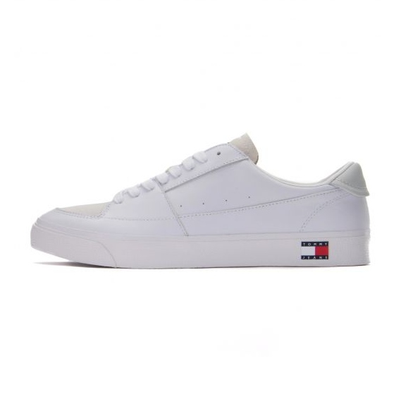 Buty Tommy Hilfiger Vulcanized Ess M EM0EM01106 Ybr białe
