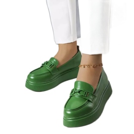 PA1 Zielone lordsy zdobione na koturnie Gagnon