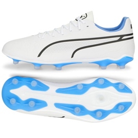 Buty piłkarskie Puma King Pro Fg M 107099 01 białe białe