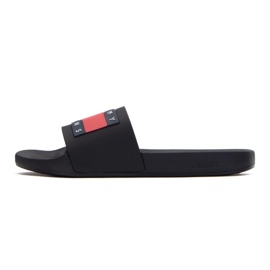 Klapki Tommy Hilfiger Jeans Pool Slides Ess M EM0EM01191BDS czarne
