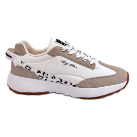 Damskie Sneakersy Memory Foam System Big Star LL274957 Białe