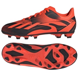 Buty piłkarskie adidas X Speedportal Messi.4 Fg Jr GZ5139 pomarańcze i czerwienie pomarańczowe