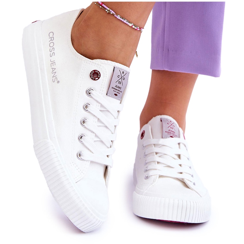 Damskie Trampki Cross Jeans LL2R4067 Białe