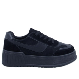 BM Sneakersy na platformie Foret Black czarne