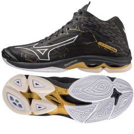 Buty Mizuno Wave Lighting Z7 Mid M V1GA225041 czarne czarne
