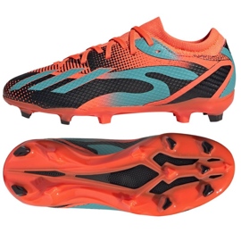 Buty piłkarskie adidas X Speedportal Messi.3 Fg Jr GZ5145 pomarańcze i czerwienie pomarańczowe