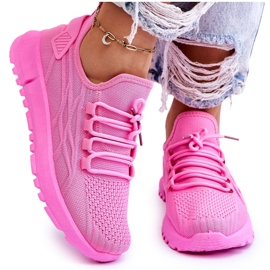 FB2 Damskie Wsuwane Buty Sportowe Sneakersy Różowe Rosett