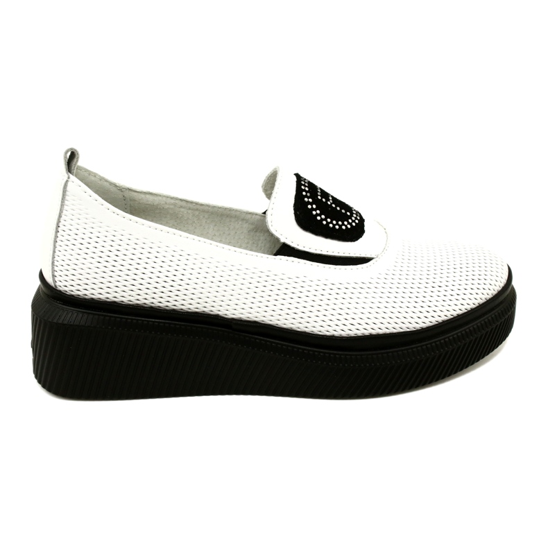 Filippo Białe Stylowe Skórzane Buty Damskie DP4572/23 WH