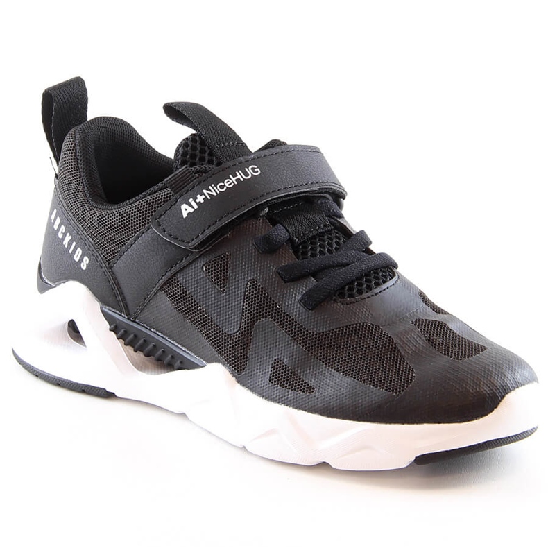 Atletico Buty sportowe dziecięce na rzep czarne AbcKids B022302001